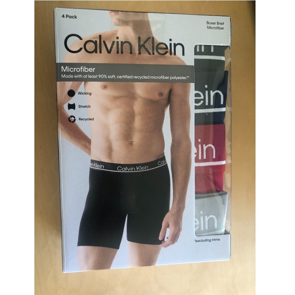 Calvin Klein Microfiber 4 Boxer Briefs .  Size M